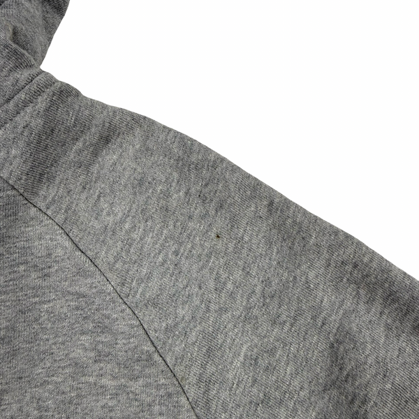 CP Company Grey Cotton Full Zip Goggle Hoodie - Medium