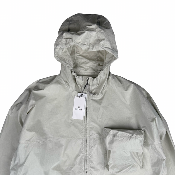 Snow Peak Cotton Blend Ivory Parka Jacket - XL
