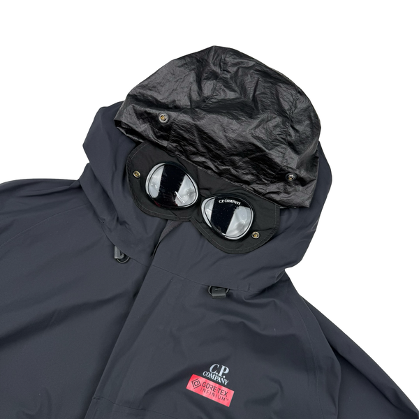 CP Company Navy/Black Gore-tex Infinium Waterproof Down Liner Parka Jacket - 3XL (56)