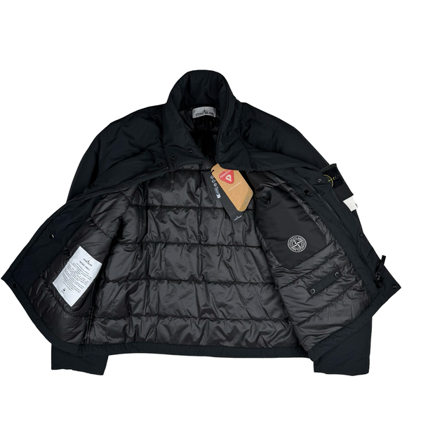 Stone Island 2025 Black Micro Twill Primaloft Jacket - Medium