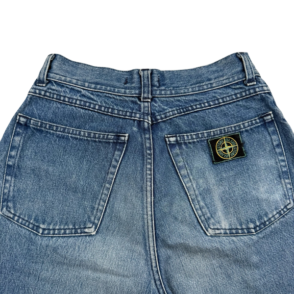 Stone Island 90's Vintage Green Edge Denim Jeans - 24" (XS)