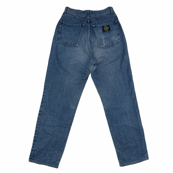 Stone Island 90's Vintage Green Edge Denim Jeans - 24" (XS)