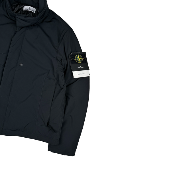 Stone Island 2025 Black Micro Twill Primaloft Jacket - Medium