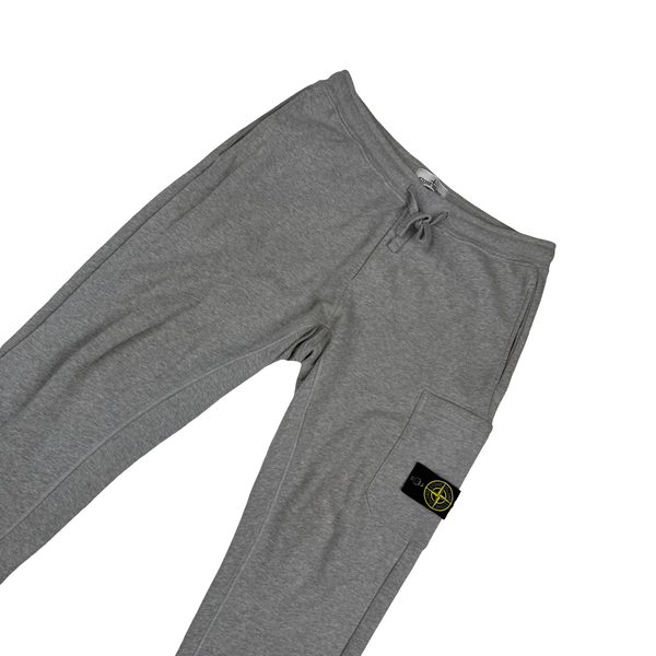 Stone Island 2022 Grey Cotton Joggers - Large