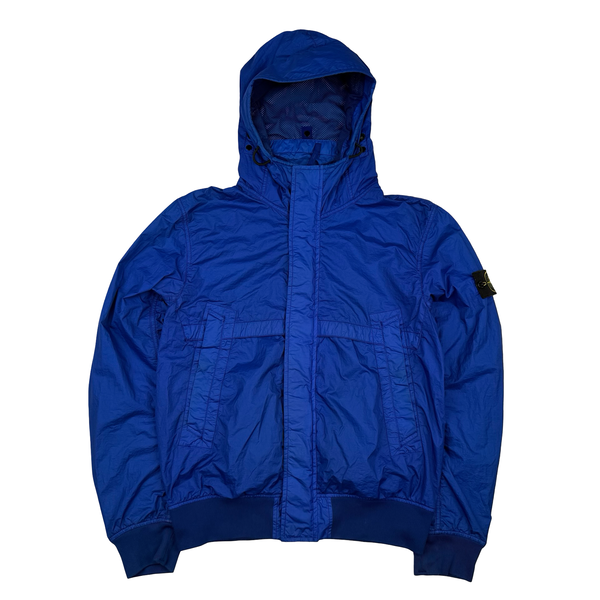 Stone Island 2013 Royal Blue Membrana TC Hooded Jacket - Medium