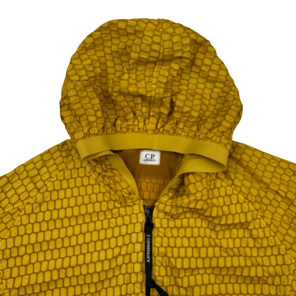CP Company 3D Ochre Air Net Zipped Hooded Jacket - Large (50)