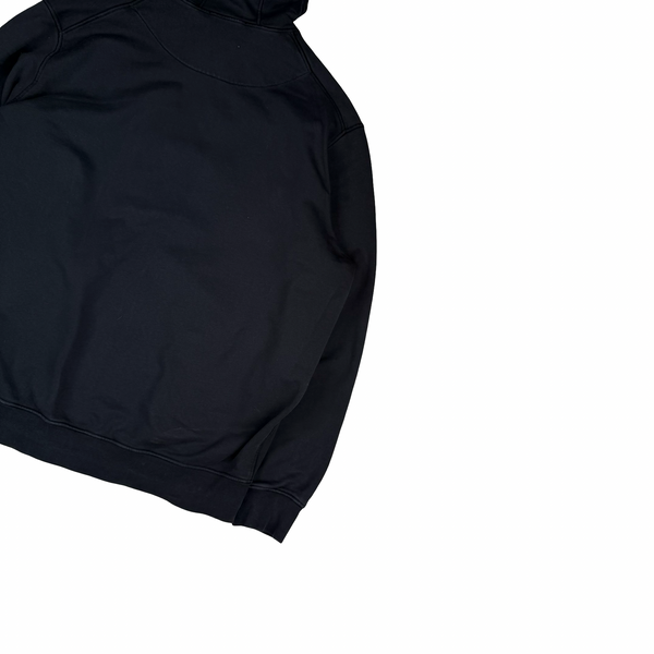Stone Island 2023 Black Cotton Zipped Hoodie - 3XL