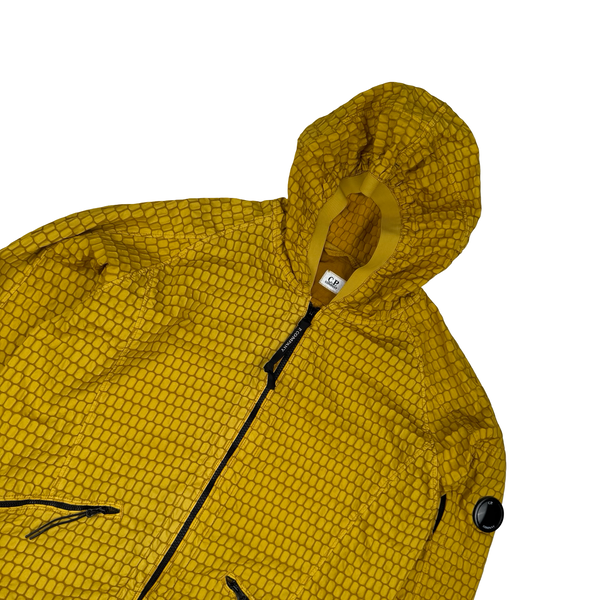 CP Company 3D Ochre Air Net Zipped Hooded Jacket - Large (50)