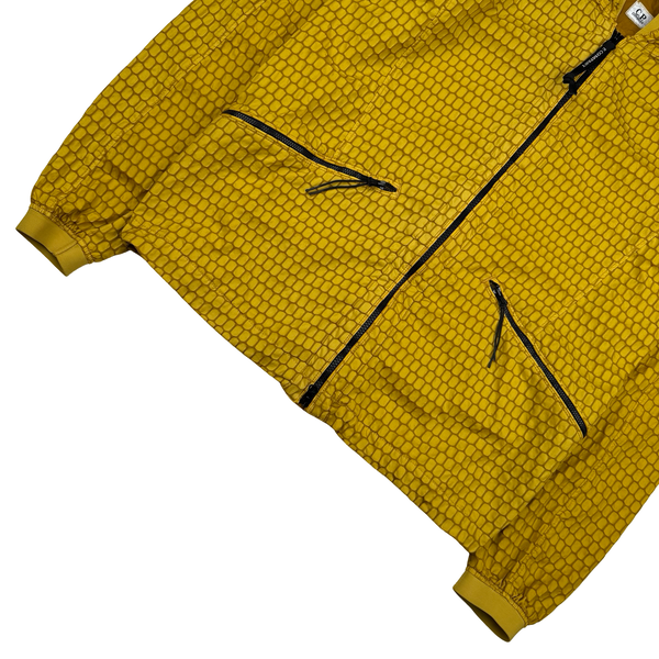 CP Company 3D Ochre Air Net Zipped Hooded Jacket - Large (50)
