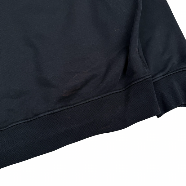 Stone Island 2023 Black Cotton Zipped Hoodie - 3XL