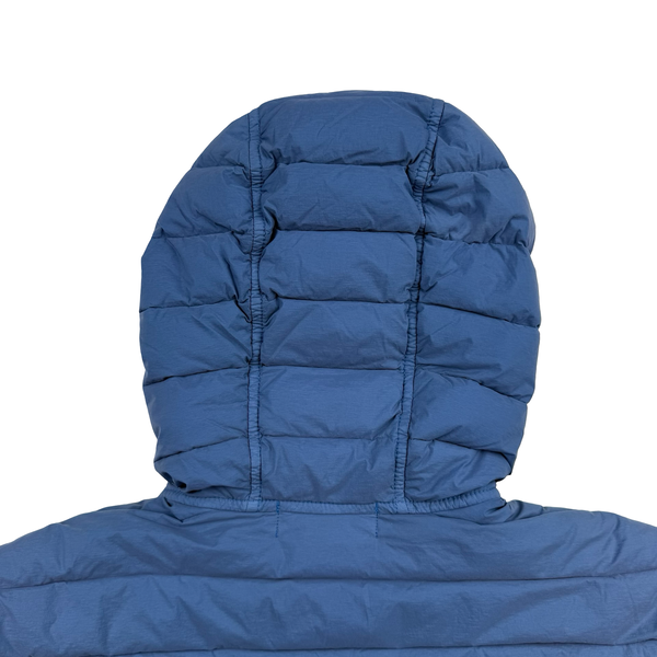 Stone Island 2020 Blue Loom Down Woven Puffer Jacket - Small