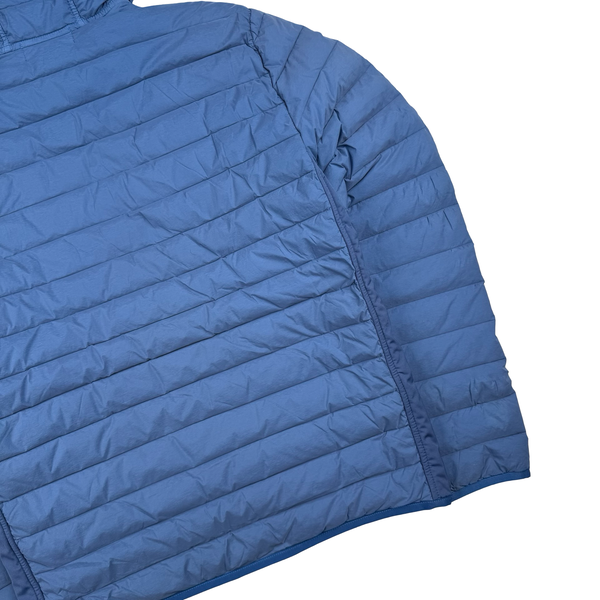 Stone Island 2020 Blue Loom Down Woven Puffer Jacket - Small