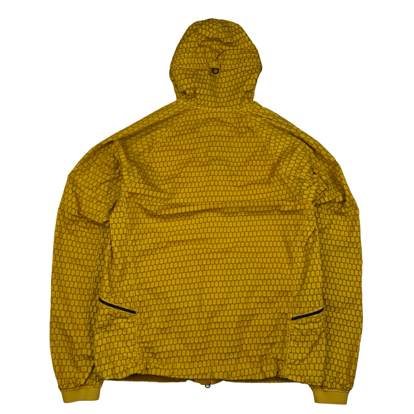 CP Company 3D Ochre Air Net Zipped Hooded Jacket - Large (50)