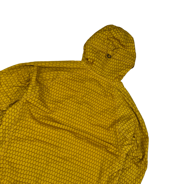 CP Company 3D Ochre Air Net Zipped Hooded Jacket - Large (50)