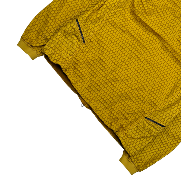 CP Company 3D Ochre Air Net Zipped Hooded Jacket - Large (50)
