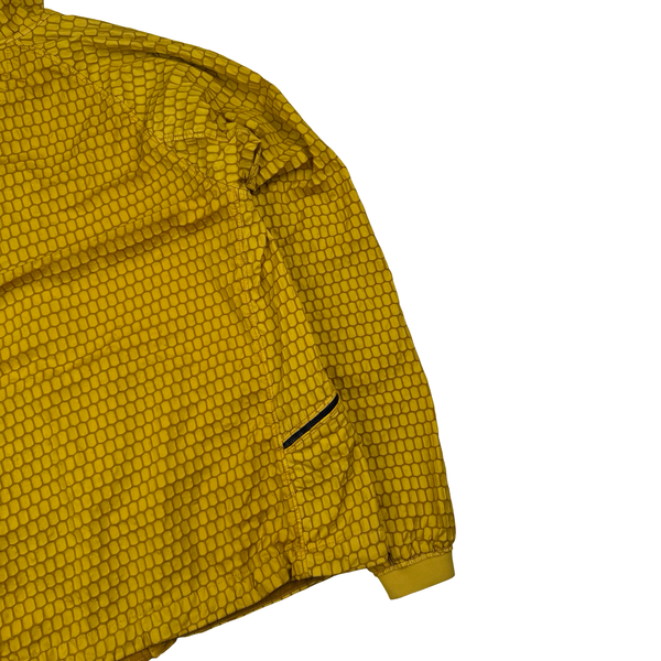 CP Company 3D Ochre Air Net Zipped Hooded Jacket - Large (50)