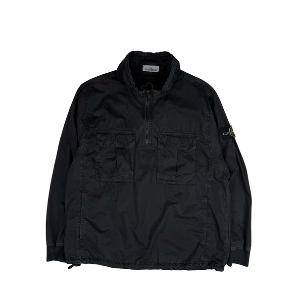 Stone Island 2020 Black Smock Pullover Overshirt - Large