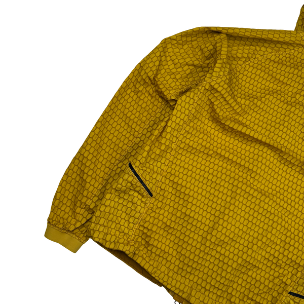 CP Company 3D Ochre Air Net Zipped Hooded Jacket - Large (50)