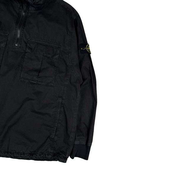Stone Island 2020 Black Smock Pullover Overshirt - Large