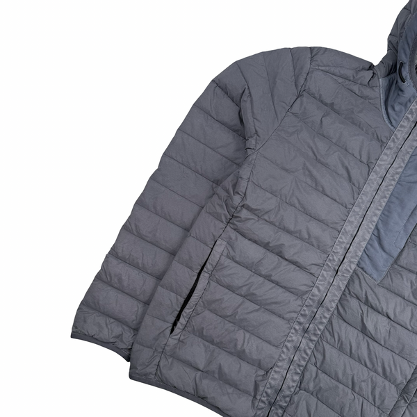 Stone Island 2020 Slate Loom Down Woven Puffer Jacket - Small