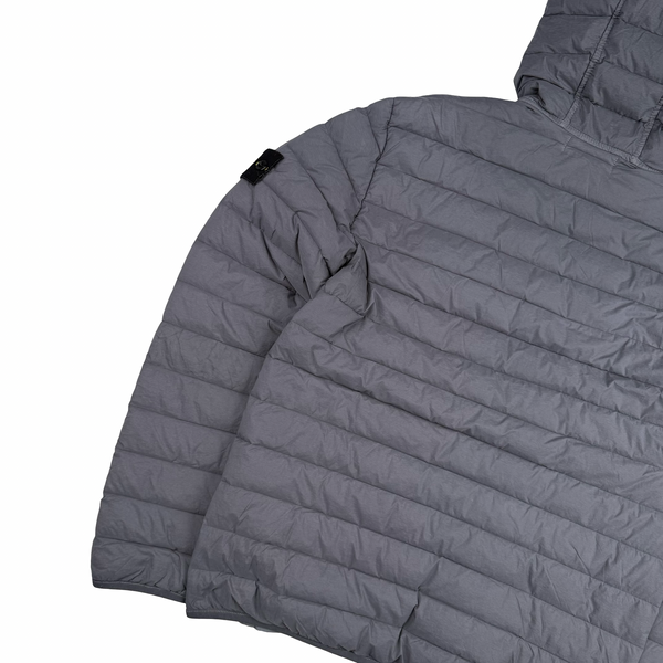 Stone Island 2020 Slate Loom Down Woven Puffer Jacket - Small