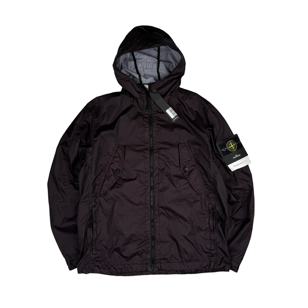 Stone Island Brown Membrana 3L TC Hooded Jacket - XL