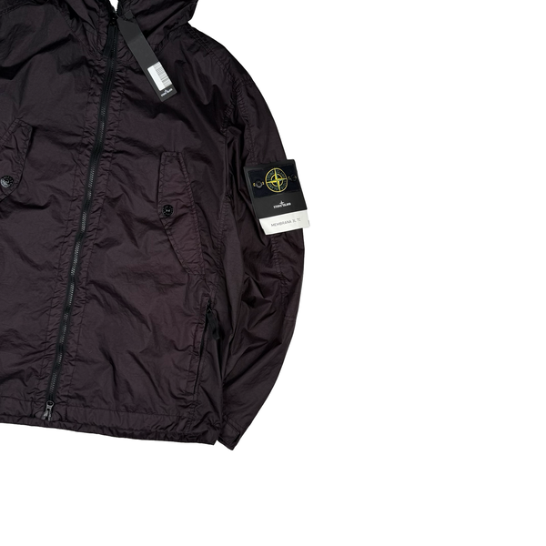Stone Island Brown Membrana 3L TC Hooded Jacket - XL