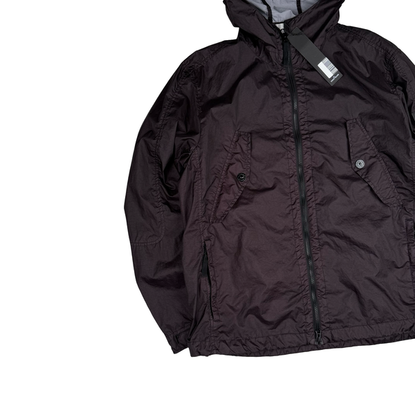 Stone Island Brown Membrana 3L TC Hooded Jacket - XL