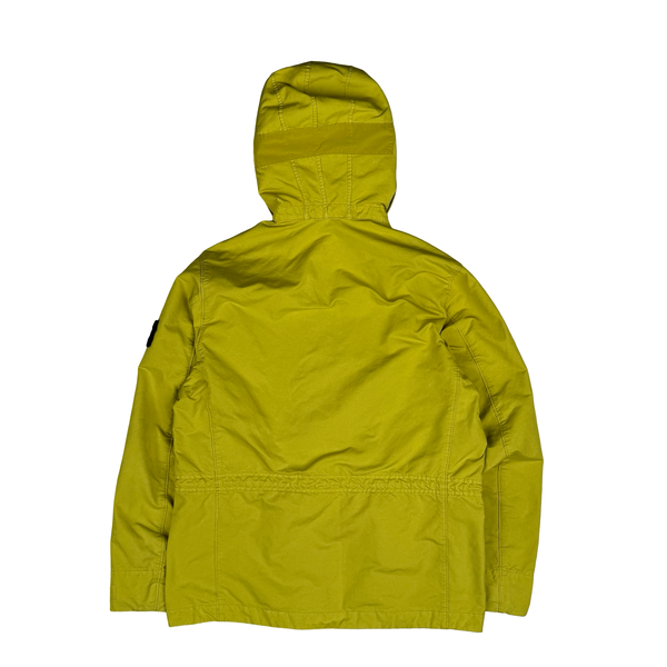 Stone Island 2019 Yellow David TC Garment Dyed Parka Jacket - Size Small