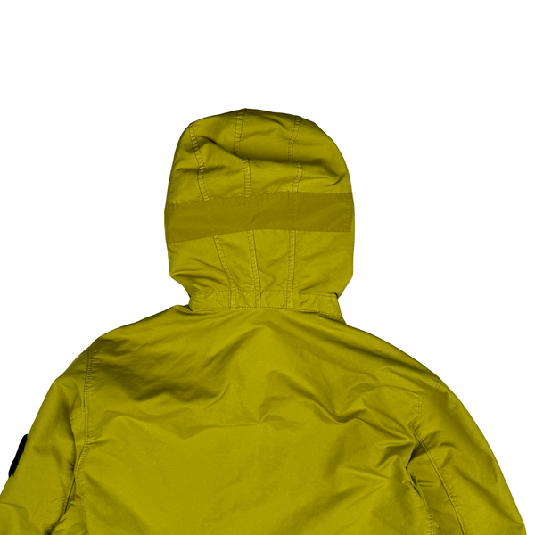 Stone Island 2019 Yellow David TC Garment Dyed Parka Jacket - Size Small