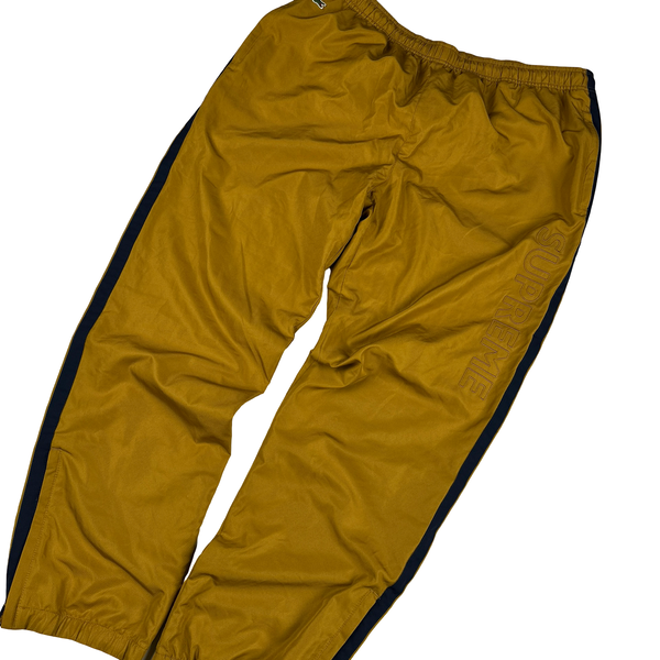 Supreme X Lacoste Colour Block Spellout Tracksuit Joggers - Large