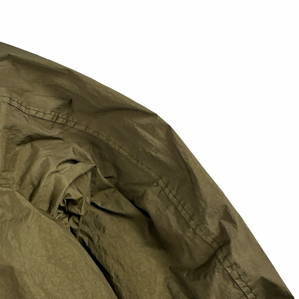 Stone Island 2017 Green Garment Dyed Crinkle Reps Jacket - Medium