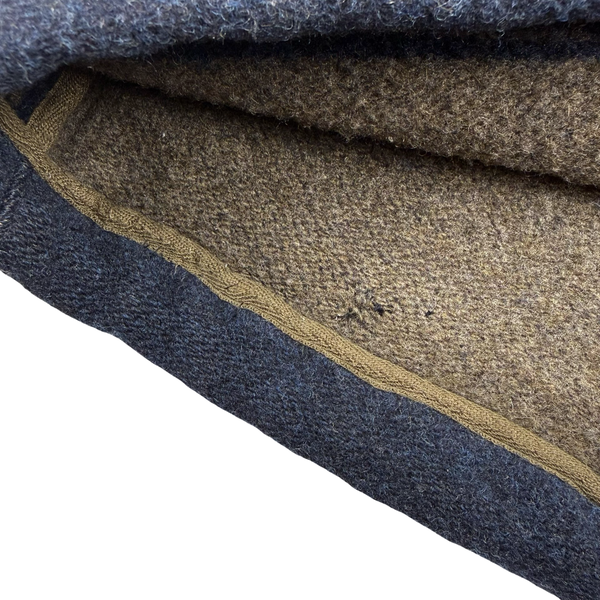 Stone Island Navy 1991 Vintage Wool Overcoat - Large