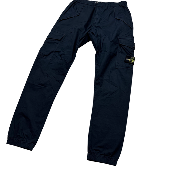 Stone Island 2018 Navy Re T Cargo Trousers - 30"
