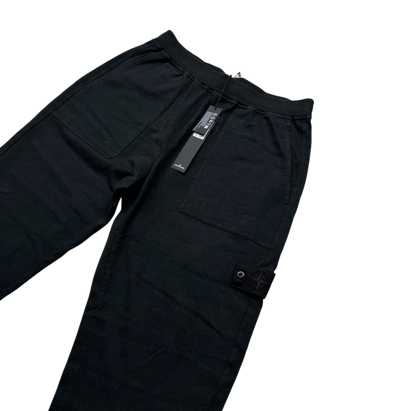 Stone Island 2023 Black Ghost Slim Cut Track Pants - 30"