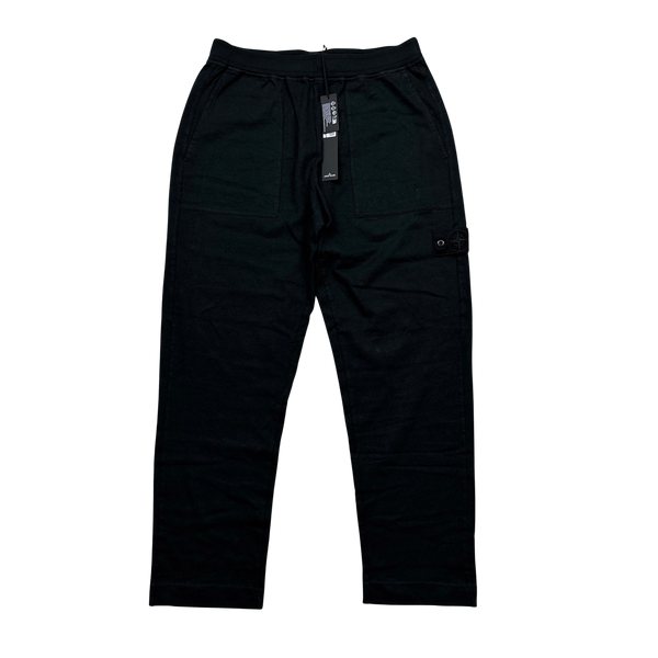 Stone Island 2023 Black Ghost Slim Cut Track Pants - 30"