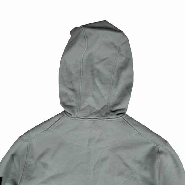 Stone Island 2023 Duck egg Blue Cotton Zipped Hoodie - Medium