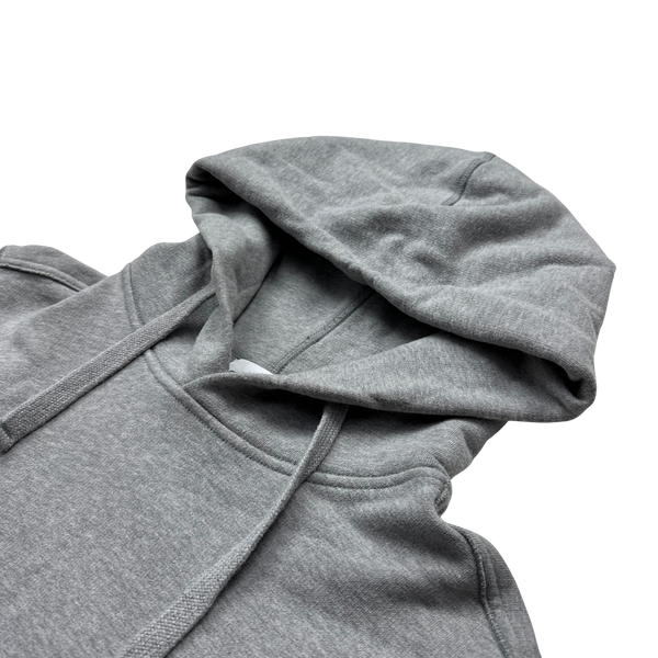 Stone Island 2019 Light Grey Cotton Pullover Hoodie - Medium