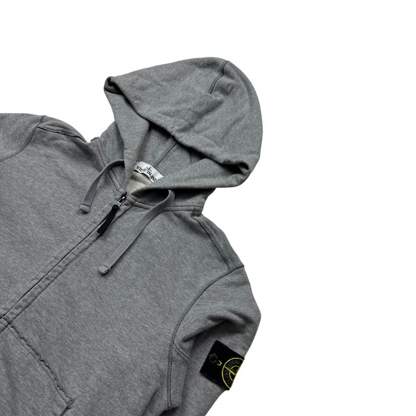 Stone Island 2019 Light Grey Hoodie - Medium