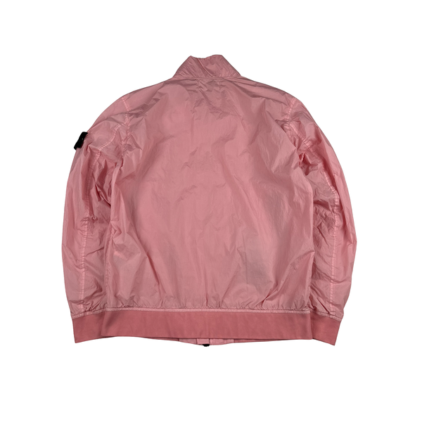 Stone Island 2023 Pink Garment Dyed Crinkle Reps Jacket - Medium