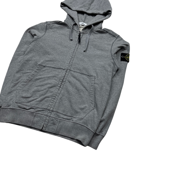 Stone Island 2019 Light Grey Hoodie - Medium