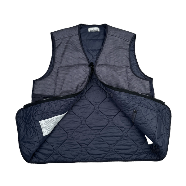 Stone Island 2021 Modified Panama 6/3 HT Nylon Primaloft TC Gilet - XL