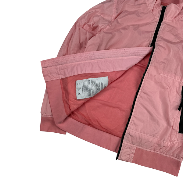 Stone Island 2023 Pink Garment Dyed Crinkle Reps Jacket - Medium