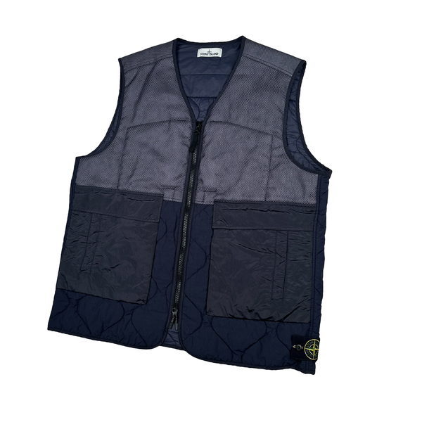 Stone Island 2021 Modified Panama 6/3 HT Nylon Primaloft TC Gilet - XL