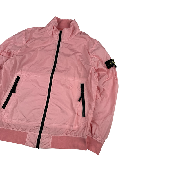 Stone Island 2023 Pink Garment Dyed Crinkle Reps Jacket - Medium