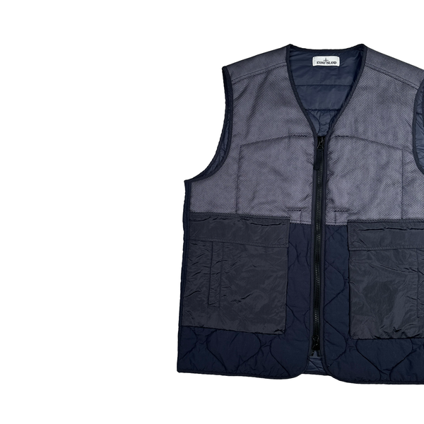 Stone Island 2021 Modified Panama 6/3 HT Nylon Primaloft TC Gilet - XL