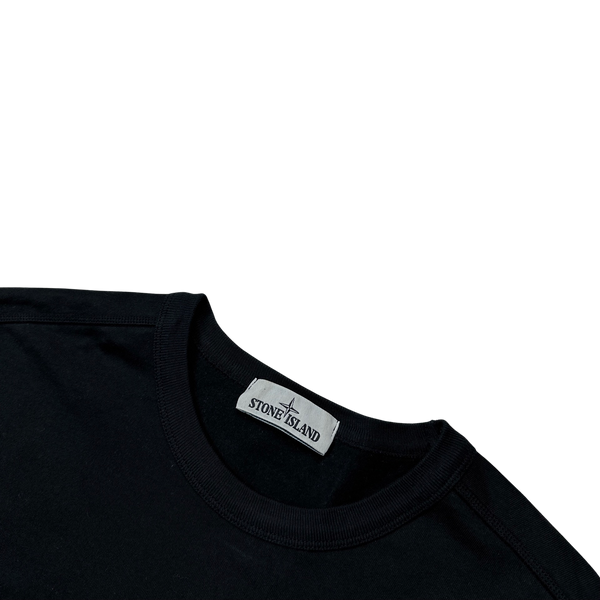 Stone Island 2020 Black Cotton Crewneck Sweatshirt - Medium