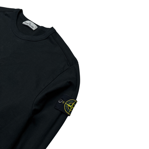 Stone Island 2020 Black Cotton Crewneck Sweatshirt - Medium