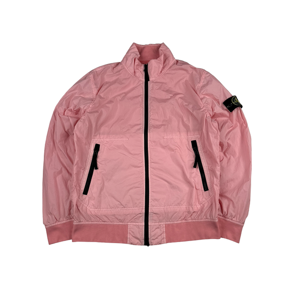 Stone Island 2023 Pink Garment Dyed Crinkle Reps Jacket - Medium