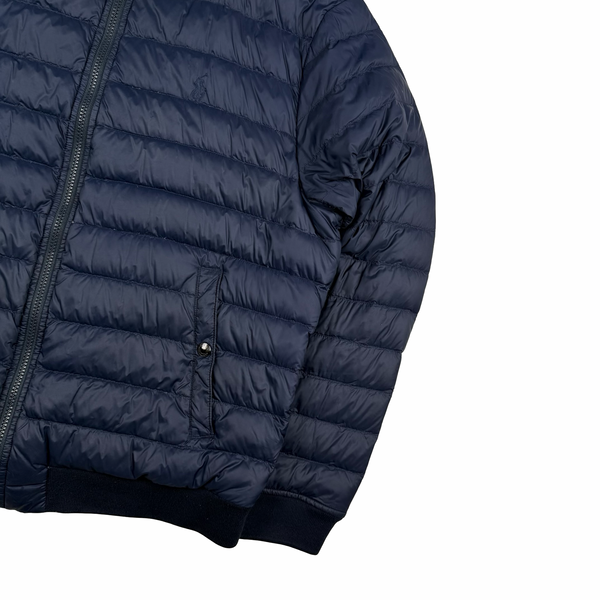 Ralph Lauren Polo Navy Light Down Filled Bomber Style Puffer - Large